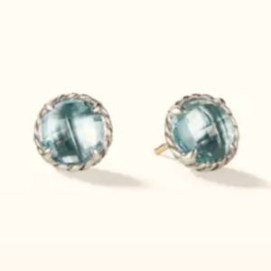 David Yurman Châtelaine Earrings with Blue Topaz
